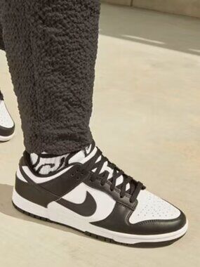 Nike Dunk Low black and white panda sneakers 11.5